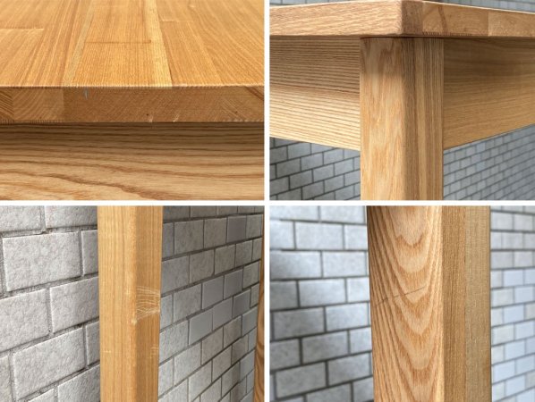 無印良品 MUJI タモ材 パーソナルデスク ワークテーブル W110 引出し付 ナチュラル シンプル ■