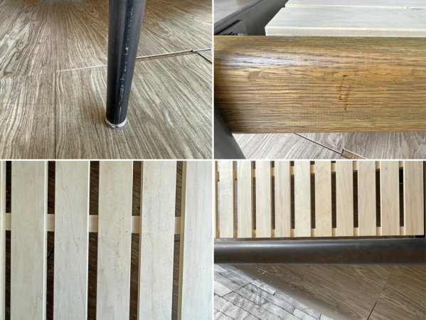 ジャーナルスタンダードファニチャー journal standard Furniture サンク SENS ベッドフレーム セミダブル 鉄脚 インダストリアルデザイン 定価¥78,100- ●