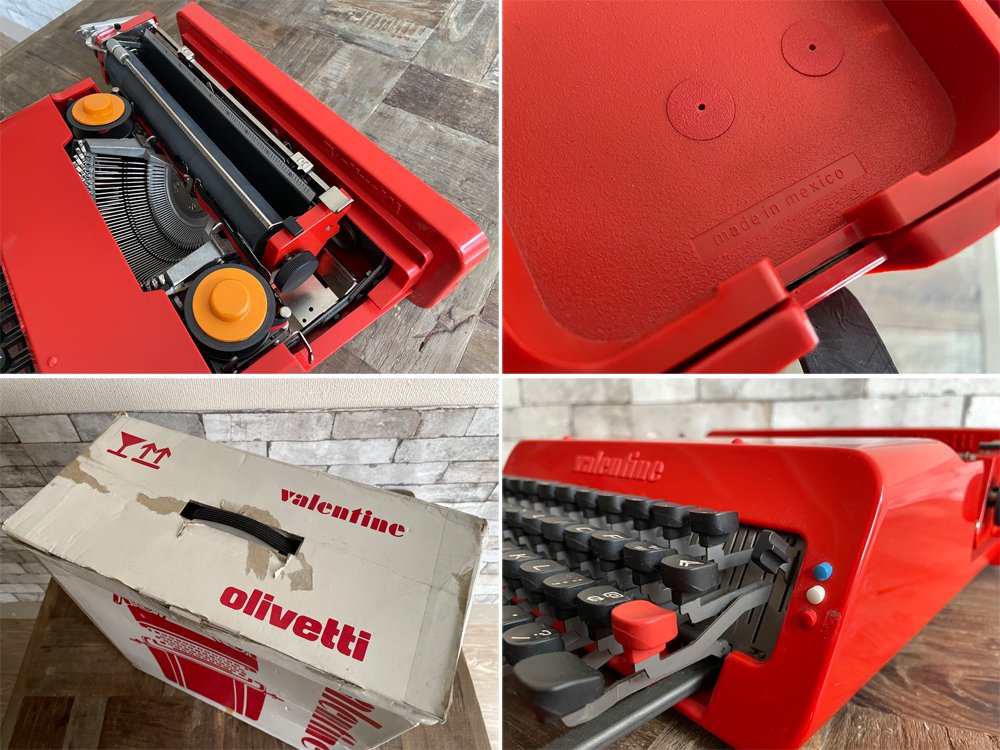 オリベッティ olivetti タイプライター バレンタイン エス Valentine S 赤いバケツ エットーレ・ソットサス Ettore Sottsass MoMA レトロ 復刻版 ●