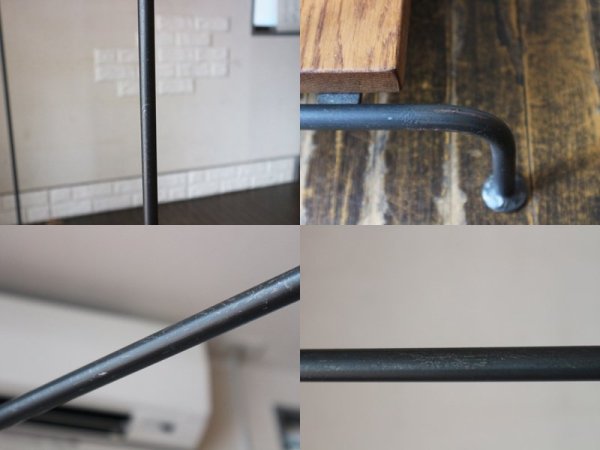 HKW ハンガーラック 002 L hanger rack 002 L アイアン ホワイトオーク材 インダストリアルデザイン 定価¥30,800- ◎