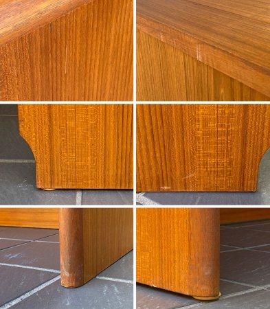 キバエクモーベルファブリック Kibaek Mobelfabrik チーク無垢材 ドレッサー ドレッシングデスク 70's 北欧家具デンマークビンテージ Danish Vintage ■