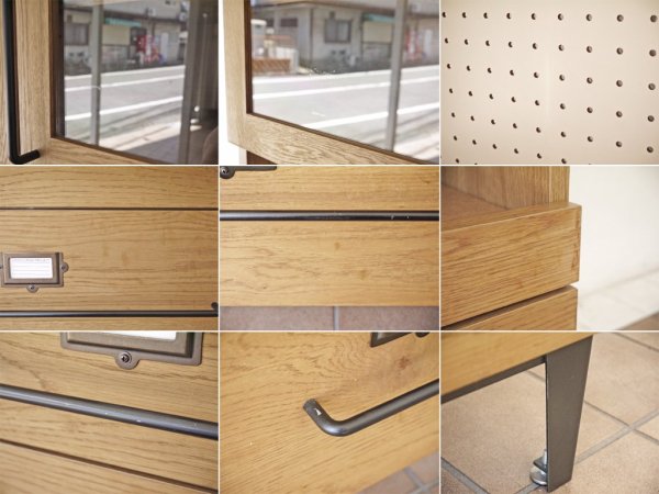 クラッシュゲート CRASH GATE イージーライフ Easy Life ジョージ GEORGE ダイニングボード 食器棚 w120cm オーク材 定価¥198,000- ◇