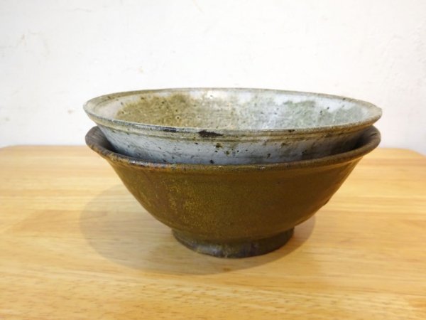 小嶋亜創 灰釉 灰粉引 深鉢 丼 ボウル 現代作家 陶芸家 ★