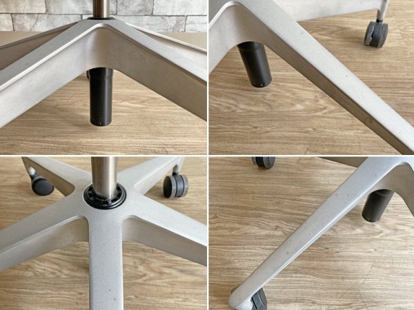 ハーマンミラー Herman Miller セトゥーチェア Setu Chair マルチパーパスチェア グレー メッシュシート 5本脚タイプ 昇降機能付 定価¥99,000- ●