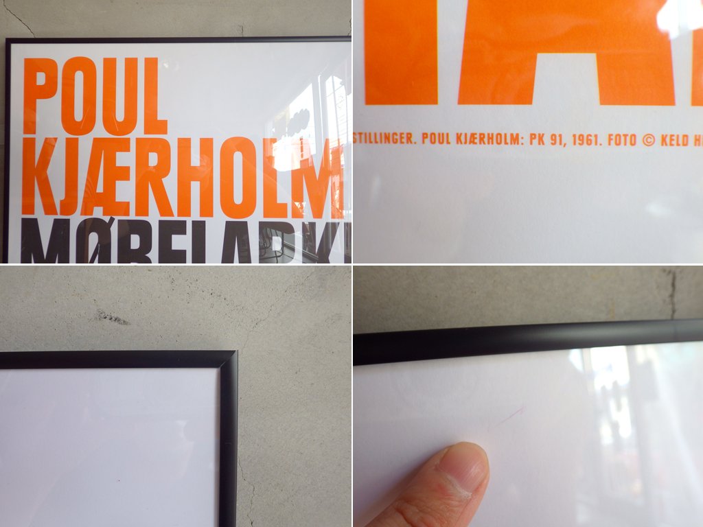 ポール ・ ケアホルム Poul Kjaerholm 2006年 ルイジアナ美術館 展覧会 ポスター 額装品 ♪