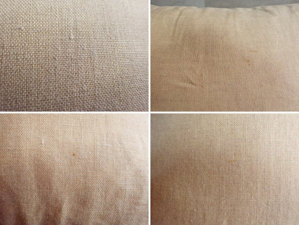 ファイバーアートスタジオ Fiber Art Studio リネンクッションチェア ナチュラル スクエア 50cm 麻カバー 2点セット 合計定価¥28,600- ♪