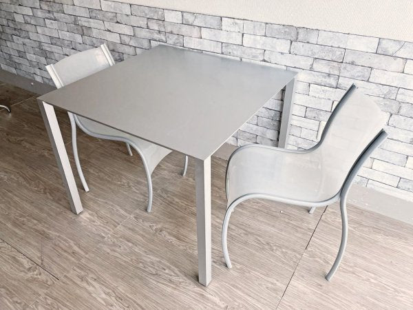 インターデコール INTER DECOR 現 カッシーナ イクスシー Cassina IXC. エアフレーム 3004 VO ダイニングテーブル ワーキングデスク W90cm アルミハニカム ●