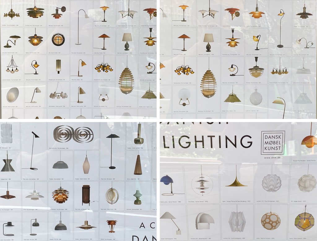 センチュリーオブダニッシュライティング A CENTURY OF DANISH LIGHTING ポスター 額装 北欧照明 デンマーク ■
