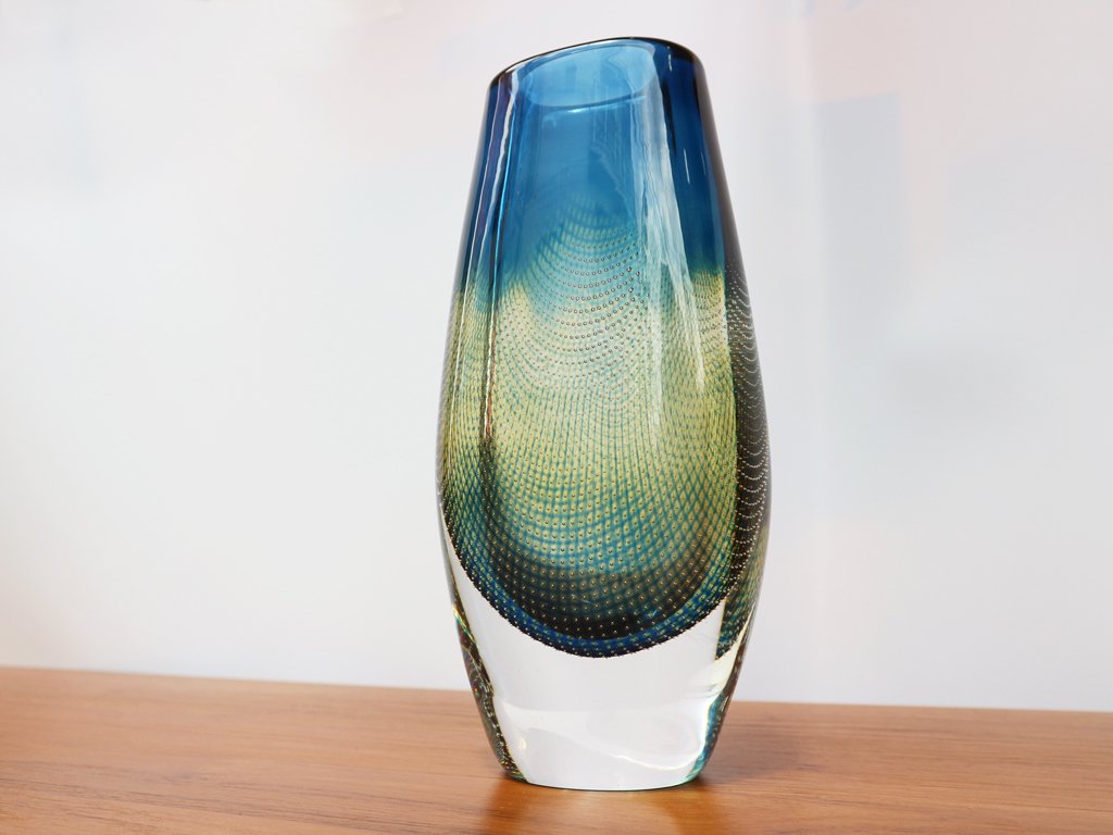 オレフォス Orrefors フラワーベース Kraka ガラス 花瓶 スヴェン