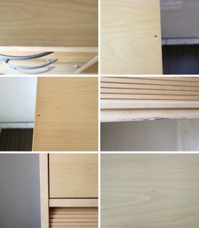 edsbyn office furniture ロールドア × 引き出し3段 ミドルキャビネット 蛇腹 鍵付 棚板欠品 ナチュラル オフィス家具 北欧 スウェーデン ◎
