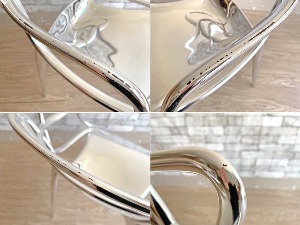 カルテル Kartell マスターズ チェア Masters chair スタッキングチェア クロームフィニッシュ フィリップ・スタルク Philippe Starck 定価¥81,900- A ●
