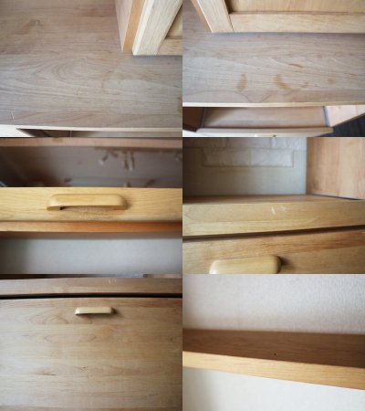 モモナチュラル momo natural ヴィボ VIBO キッチンボード KD BOARD 1200 カップボード 食器棚 アルダー材 定価¥127,000- ◎