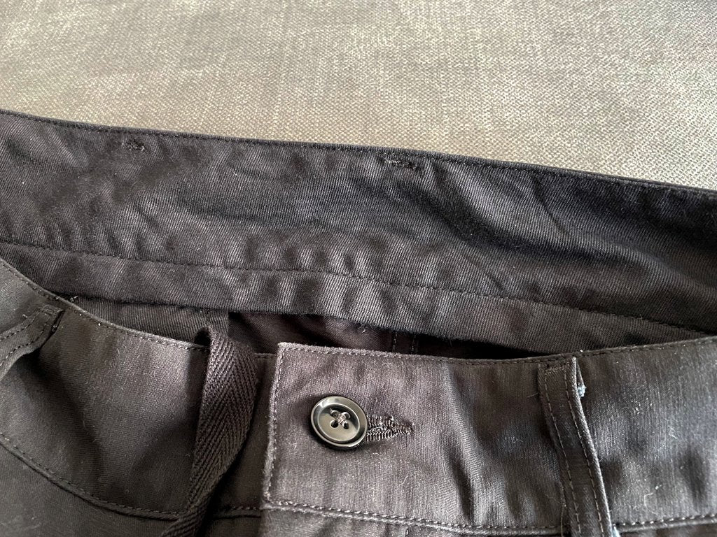 エンジニアドガーメンツ Engineered Garments カーゴパンツ FA Pant コットンリップストップ Cotton Ripstop ブラック メンズ Sサイズ ミリタリー USA製 ●