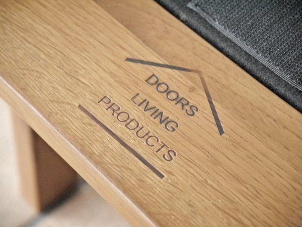 アーバンリサーチ ドアーズ DOORS LIVING PRODUCTS ボシー Bothy キャンバス オットマン オーク無垢材 カーキ 定価\26,950- ◇