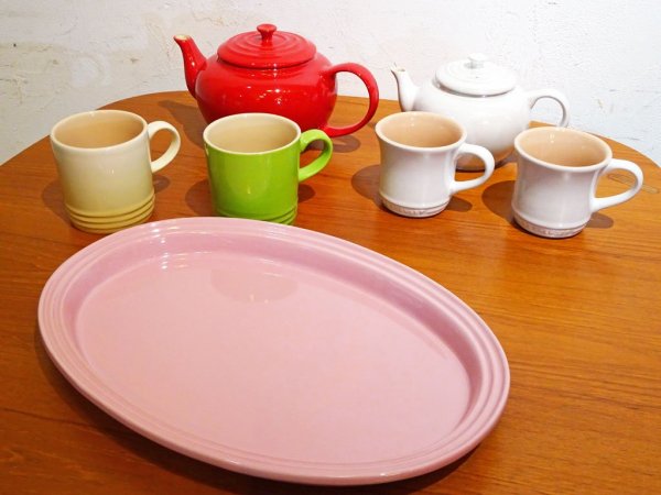ルクルーゼ Le Creuset ティーポット ラージ Tea pot 1.3リットル チェリーレッド ストーンウェア ★