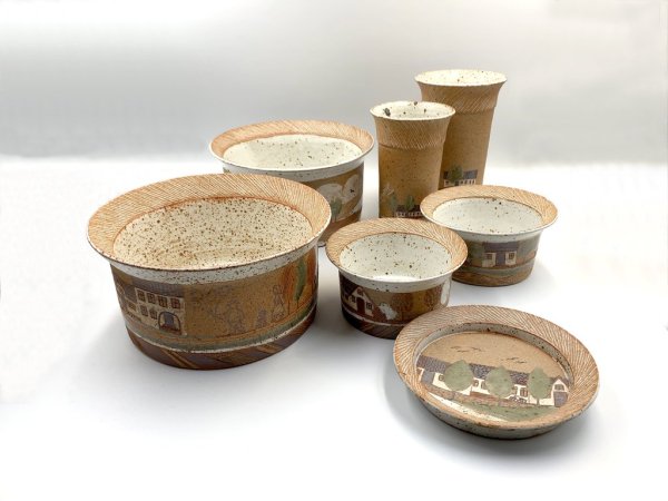 ケーラー KAHLER ビンテージ プレート 中皿 直径15.5cm デンマーク 北欧食器 北欧陶器 希少 レアアイテム 入手困難 ◎