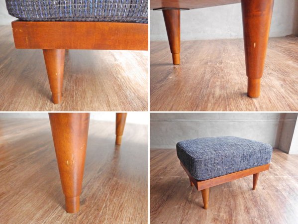 パシフィックファニチャーサービス Pacific furniture service スタンダードC オットマン STANDARD C OTTOMAN HLNavy生地 定価:56,100円 ♪
