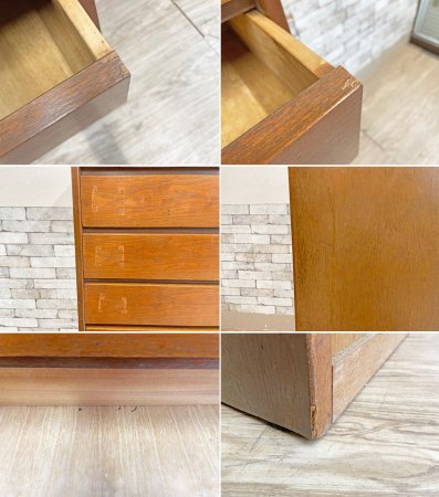 ジャパンビンテージ Japan Vintage 木味 箪笥 7段8杯 チェスト レトロ 古家具 ●