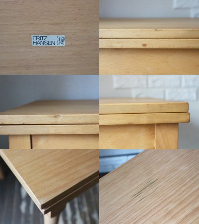 フリッツハンセン Fritz Hansen Model 4500 コーヒーテーブル フォールディング ボーエ・モーエンセン 北欧 デンマーク 1982年 ◎