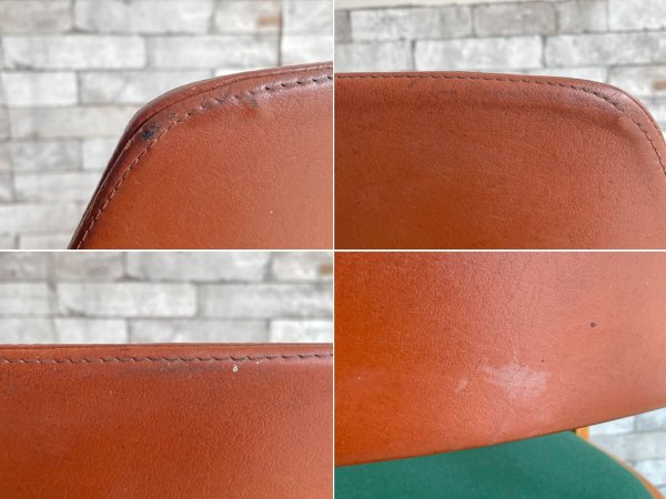 北欧スタイル Scandinavian Style ダイニングチェア アームチェア レザー×ファブリック チェリー 北欧家具 ●
