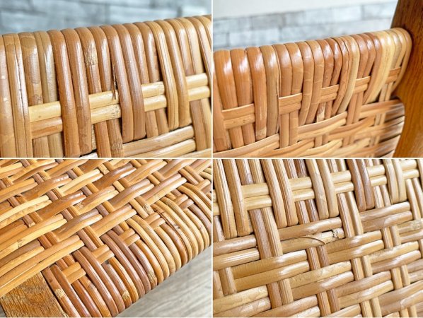 カールハンセン&サン Carl Hansen&son CH27 イージーチェア オーク材 籐張り ハンス J ウェグナー Hans J.Wegner ヴィンテージ 北欧家具 1950年代 ●