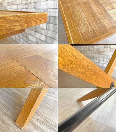 パシフィックファニチャーサービス P.F.S オペレーションBテーブル OPERATION B TABLE Lサイズ ダイニングテーブル W152cm オーク無垢材 定価¥159,500- ●