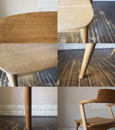 飛騨産業 HIDA キツツキ セオト SEOTO セミアームチェア KD201AN オーク材 ナラ無垢材 ウレタン塗装 川上元美 グッドデザイン賞 ◎