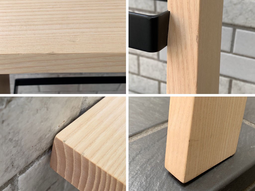 ノルメイド NORRMADE シューズラック スリッパラック アッシュ材×スチール トゥールズデザイン 下駄箱 靴箱 収納家具 定価¥40,700- ■