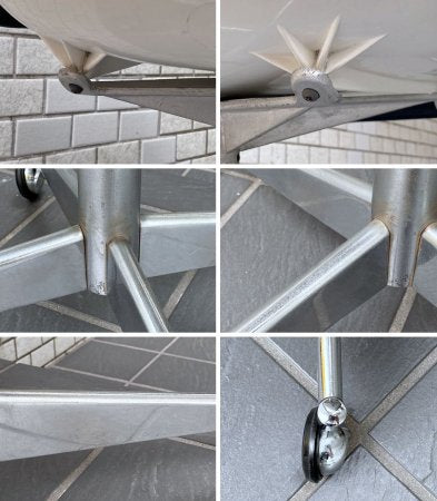 ヒリー Hille エアボーン AIRBORNE シェルチェア Polyside chair ロビンデイ Robin Day キャスターチェア ネイビー ミッドセンチュリー UK Vintage ■