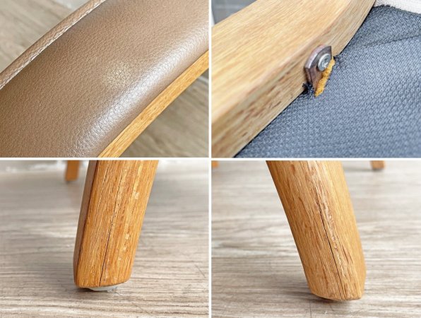 ブルンスタ Brunstad AS 本革×羊毛皮張り デルタ レジェンド DELTA LEGEND リクライニングチェア & オットマン セット ¥321,300- ノルウェー ヘッドレスト付 ●