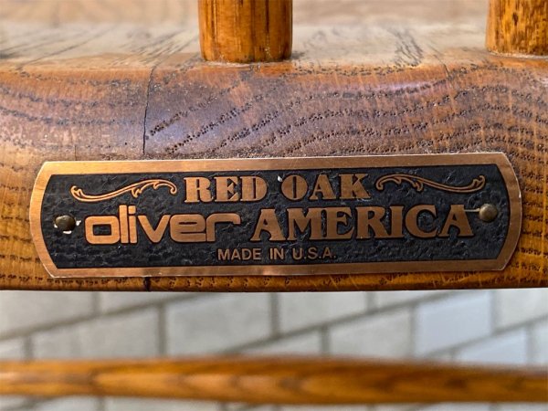 オリバーアメリカ oliver america ウィンザーチェア スポークバック レッドオーク材無垢材 クラシカル B ■