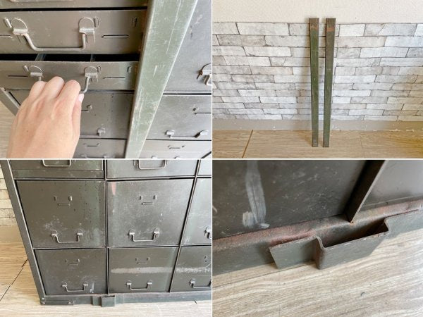 Dehler MFG スチール ストレージキャビネット ドロワーチェスト 抽斗14杯 インダストリアル 工業系 USビンテージ US Vintage ●