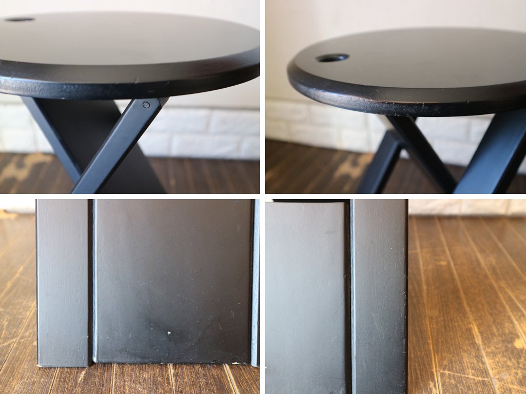 スージースツール Suzy Stool ブラック エイドリアン・リード ADRIAN REED フォールディングスツール ポストモダン ビンテージ Vintage 80's ◎