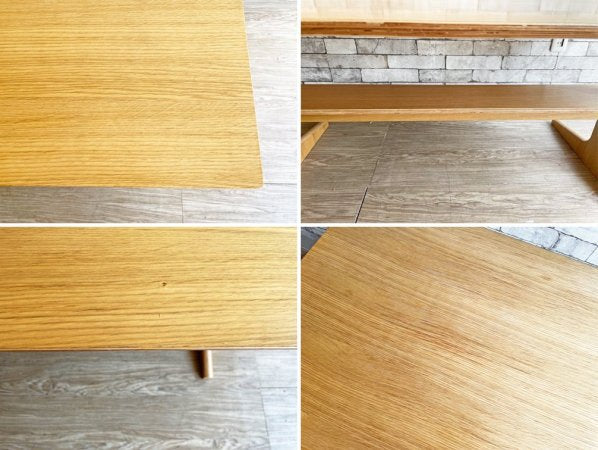 無印良品 MUJI リビングでもダイニングでもつかえる ダイニングテーブル オーク材 W150cm ナチュラル シンプルデザイン 定価¥49,900- ●