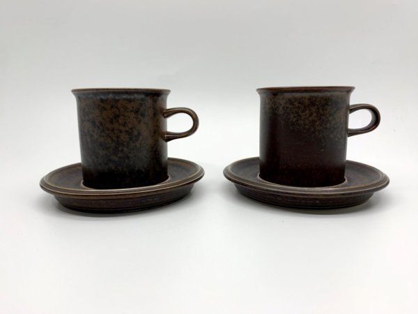 アラビア ARABIA ルスカ Ruska モーニング カップ&ソーサー C&S ウラ・プロコッペ Ulla Procope 直径8.5cm A ●