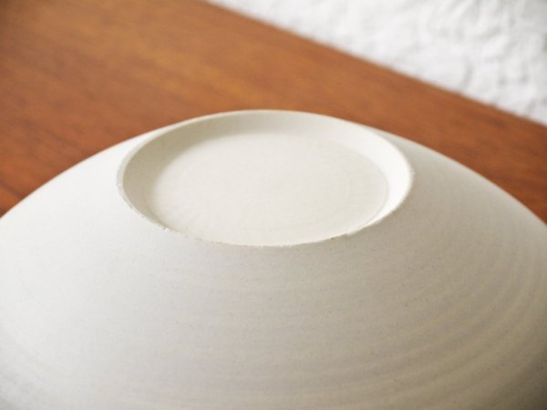 吉田直嗣 Naotsugu Yoshida 大鉢 ボウル 25cm 鉄釉 モノトーン 現代作家 うつわ ◇