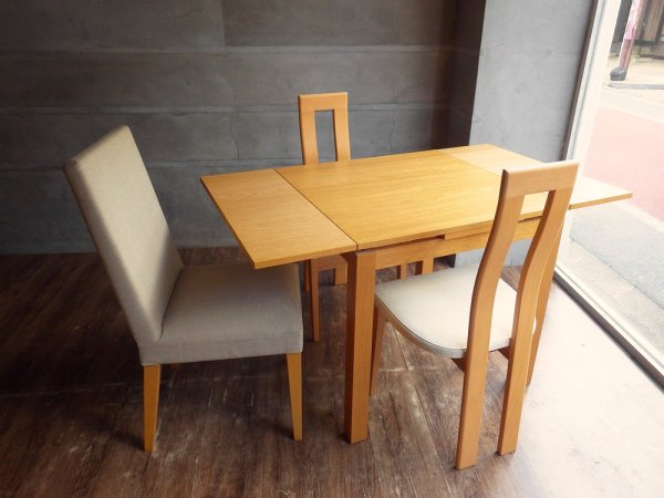 モダンデザイン Modern Design ダイニングチェア 2脚セット ハイバック ファブリック ビーチ材 ナチュラル ♪