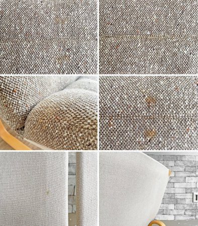 天童木工 TENDO ブルーノ・マットソン Bruno Mathsson 2シーターソファ イージーチェア マルガリータ 肘付き ロータイプ ミックスファブリック ダークブラウン ●