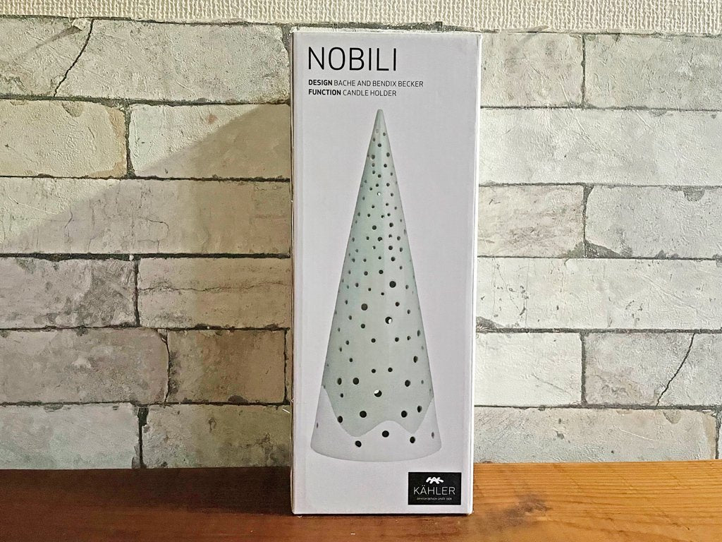 ケーラー KAHLER ノビリ NOBILI ツリー キャンドルホルダー Lサイズ フォレスト 北欧 インテリア ハンドメイド 箱付 A ●