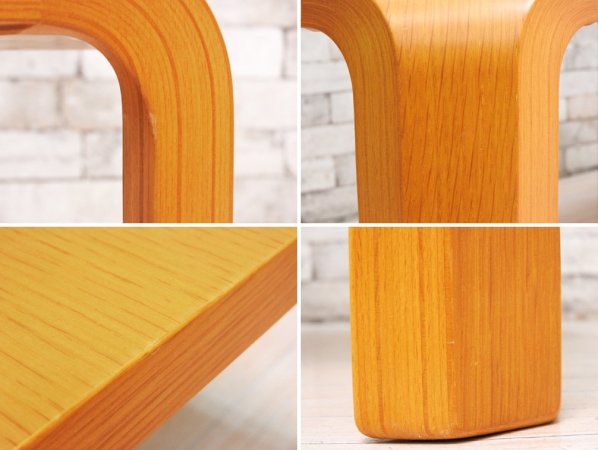 天童木工 TENDO 座卓 センターテーブル ローテーブル ミドルタイプ ナラ材 プライウッド W120cm 乾三郎 和モダン 定価¥99,000- ●