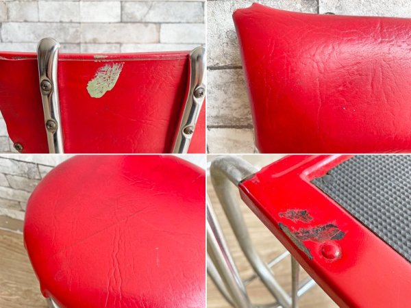 ヴィコ ファニチャー viko furniture ステップチェア ハイスツール 折畳式 脚立 フォールディング ステップツール USビンテージ 現状品 ●