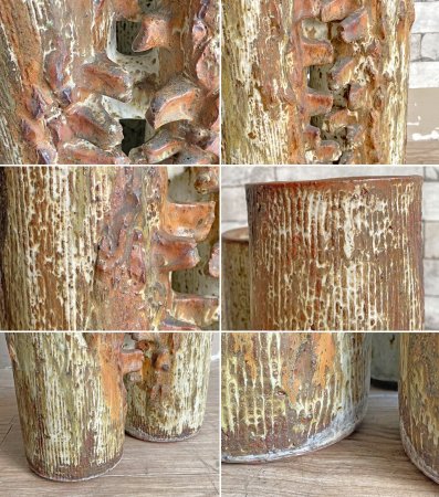 ヨルゲン・モーゲンセン Jorgen Mogensen フラワーベース 花器 花瓶 オブジェ 大型 H67cm オリジナル作品 希少 陶芸家 北欧 デンマーク ●