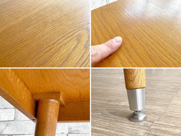 パシフィックファニチャーサービス PACIFIC FURNITURE SERVICE スクエア テーブル SQUARE TABLE Lサイズ オーク材 ライトブラウン 定価¥82,500- ●