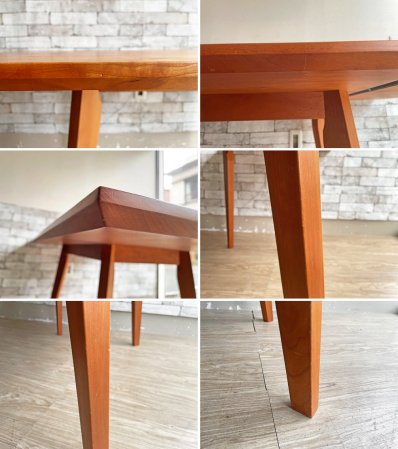 ブランチ BRUNCH ブラックチェリー材 リビング ダイニングテーブル TA-0084 無垢集成材 W140cm 参考定価15万4千円~ ●