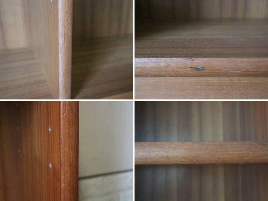 ジャパンビンテージ チーク材 ブックシェルフ 本棚 飾り棚 ◎