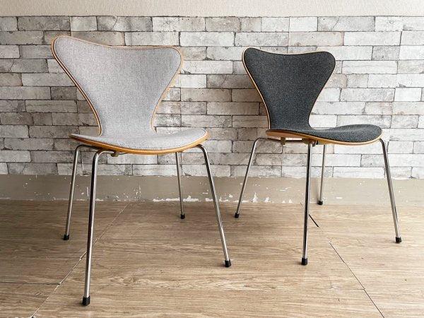 フリッツハンセン Fritz Hansen セブンチェア フロントパティング新品張替品 NC125 アルネ・ヤコブセン Arne Jacobsen デンマーク 北欧家具 ●
