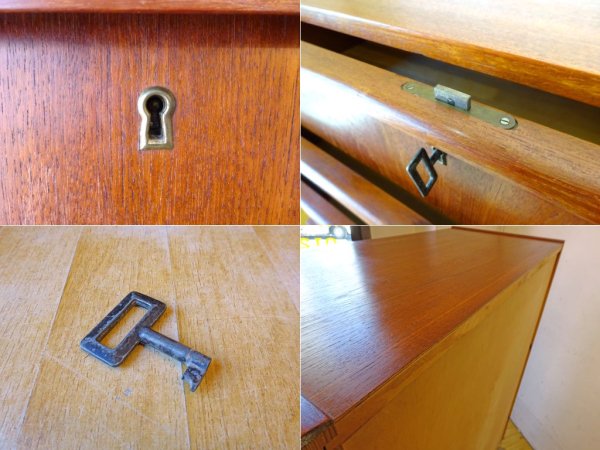 デンマーク ビンテージ Denmark Vintage チーク材 チェスト キャビネット 6ドロワー 北欧 収納家具 ★