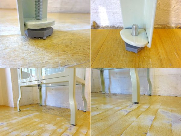 ダルトン DULTON ドクターキャビネット Doctor cabinet S ケビント キュリオケース ディスプレイラック 飾り棚 ガラス スチール アイボリー 定価\77,000-★