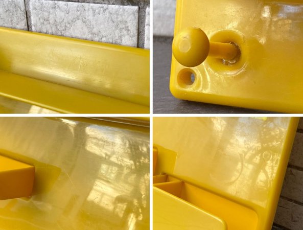 USビンテージ US Vintage ウォールオール? Wall-All ? イエロー ウォールラック ウーテンシロ UTEN SILO ドロシーベッカー デザイン ■