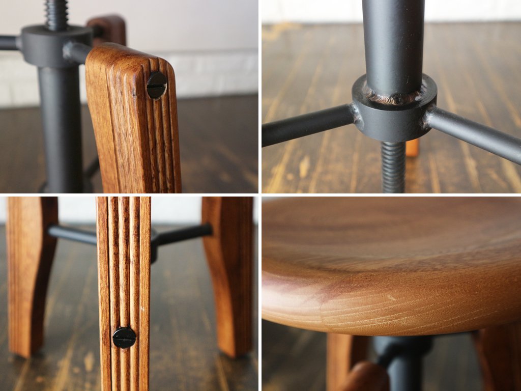 アクメ ファニチャー ACME FURNITURE アーヴィン スツール IRVIN STOOL LOW ハックベリー×アイアン インダストリアル ◎